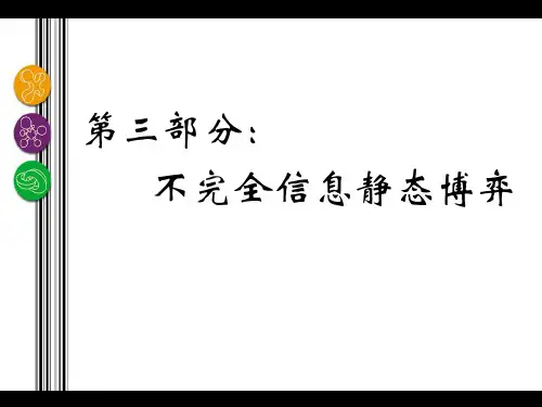 博弈论贝叶斯博弈与贝叶斯均衡ppt课件
