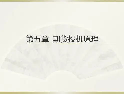 5.第五章期货投机原理