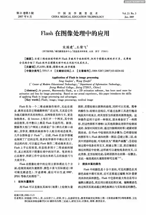 Flash在图像处理中的应用