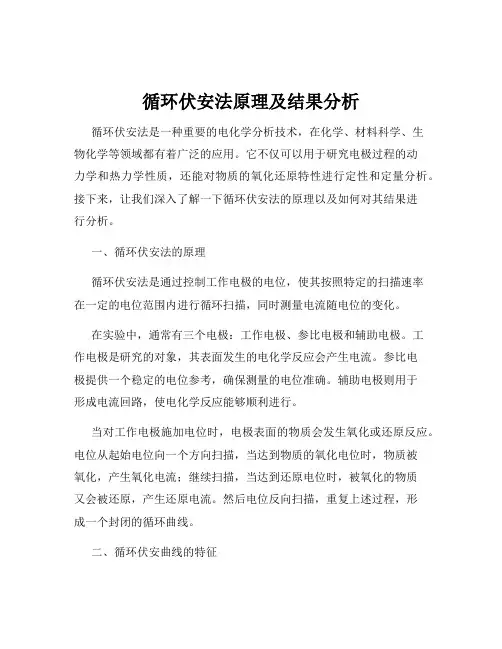 循环伏安法原理及结果分析