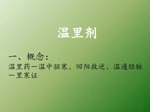 温里剂PPT课件