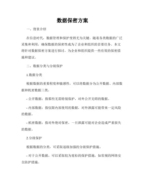 数据保密方案