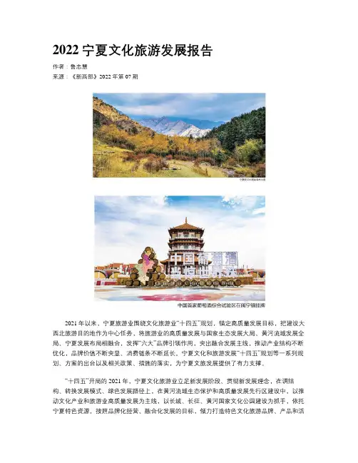 2022宁夏文化旅游发展报告 