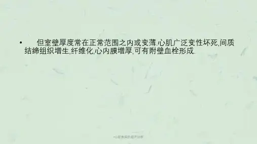心脏疾病的超声诊断课件