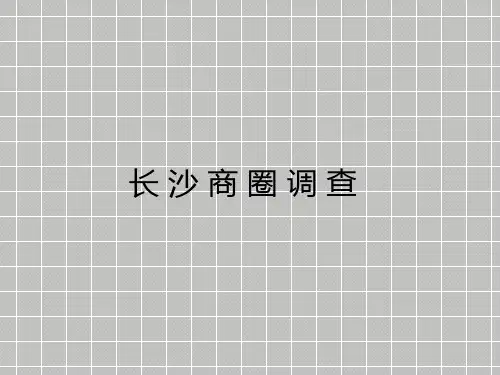 长沙五一商圈市场分析报告