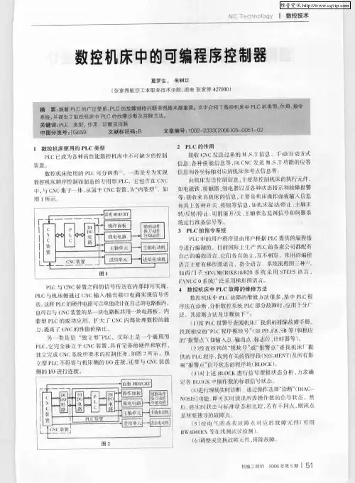数控机床中的可编程序控制器
