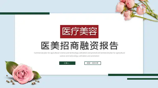 医疗美容PPT模板
