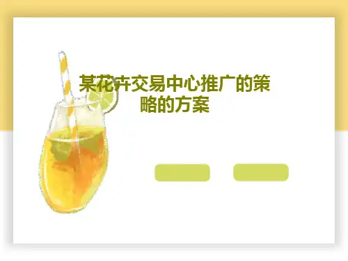 某花卉交易中心推广的策略的方案24页PPT