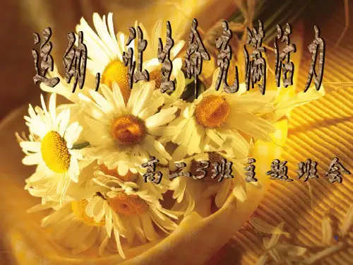 关于运动的主题班会ppt课件