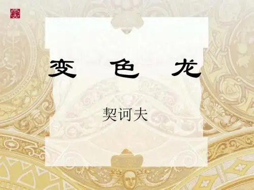 变色龙PPT89 人教版 (共25张PPT)