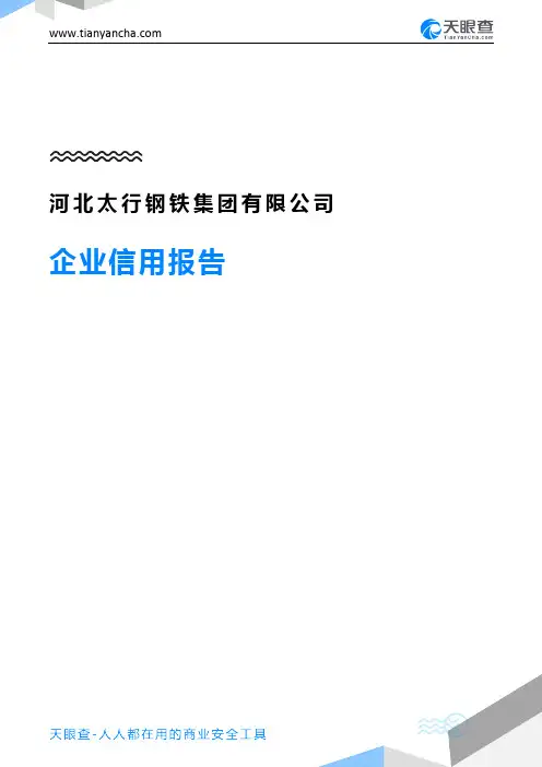 河北太行钢铁集团有限公司企业信用报告-天眼查