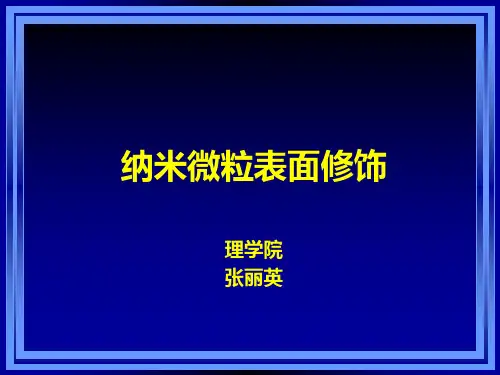 纳米微粒的表面修饰