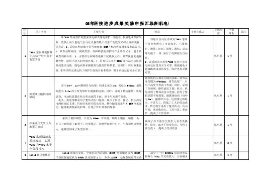 08年科技汇总.