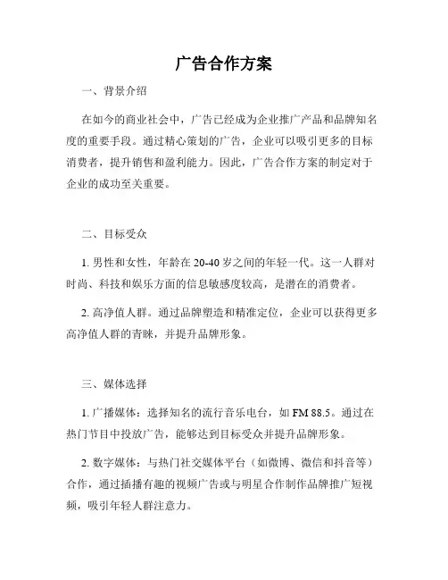 广告合作方案