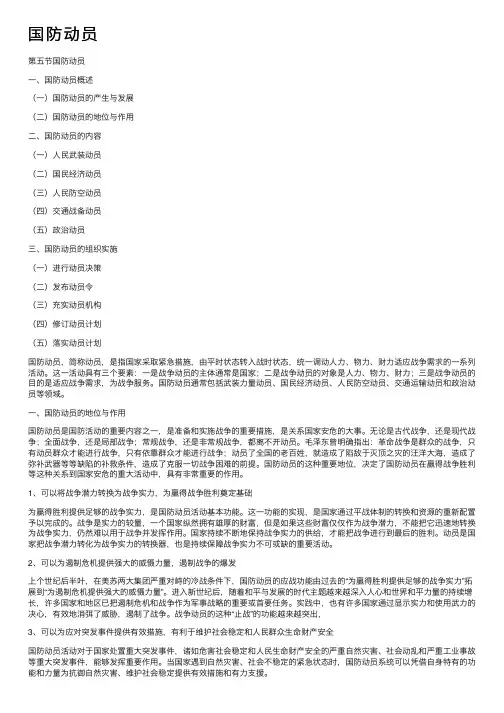 国防动员——精选推荐