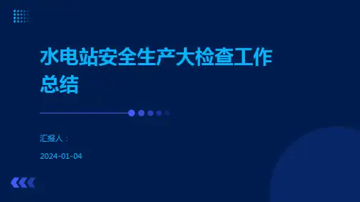 水电站安全生产大检查工作总结
