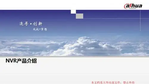 NVR产品介绍【渠道认证】-刘俊6-20140505