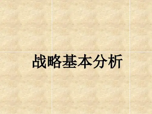 战略分析工具SWOT