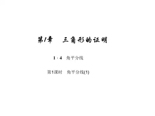 第1课时 角平分线PPT课件(北师大版)