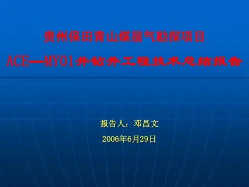 ACE—MY01井钻井技术总结