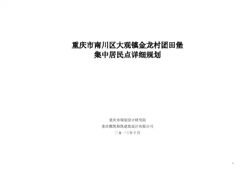 集中居民点详细规划扉页