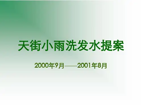 索芙特洗发水产品提案