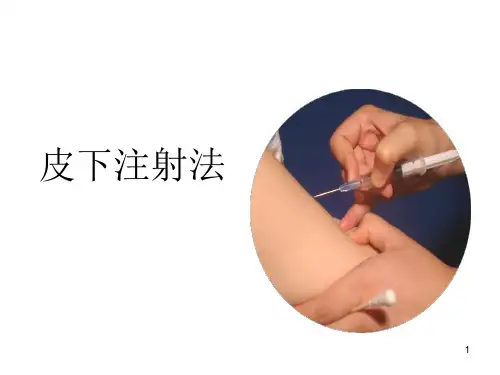 皮下注射法ppt课件