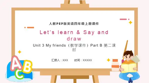 人教版PEP小学英语四年级上册Unit 3 B Learn 课件PPT