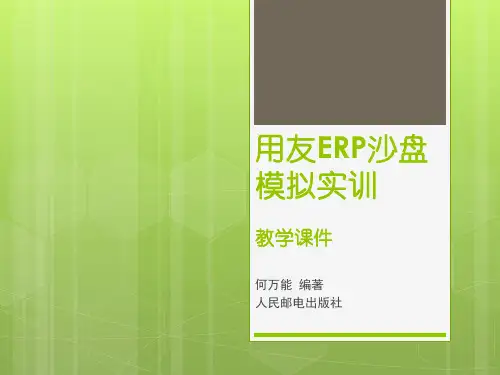 01用友ERP沙盘模拟实训-情境一模拟企业运营准备