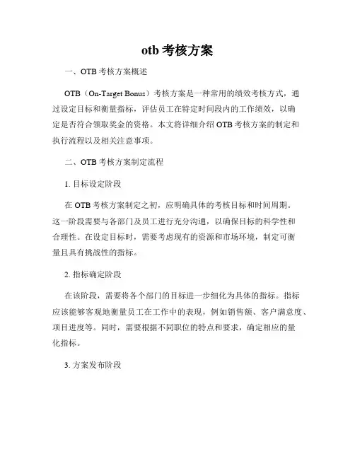 otb考核方案