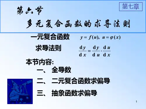 第六节多元复合函数求偏导