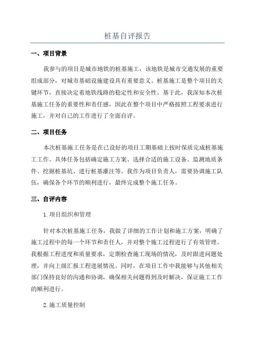 桩基自评报告
