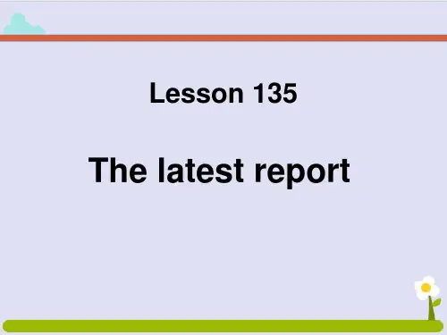 新概念英语第一册 Lesson135-136 课件 