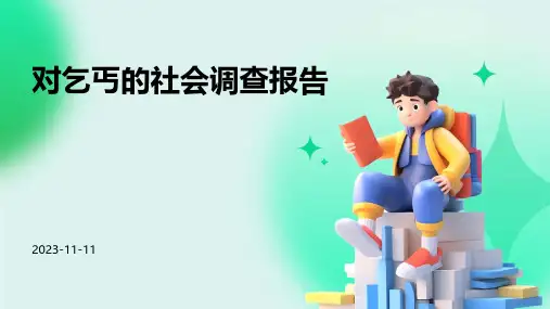 对乞丐的社会调查报告