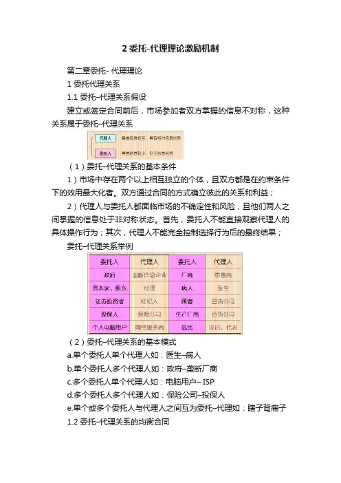 2委托-代理理论激励机制