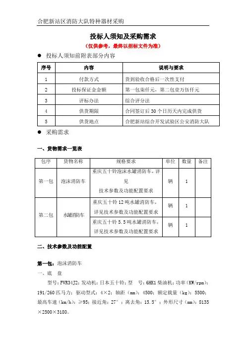 采购需求附件doc
