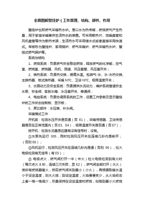 全面图解壁挂炉（工作原理、结构、部件、作用