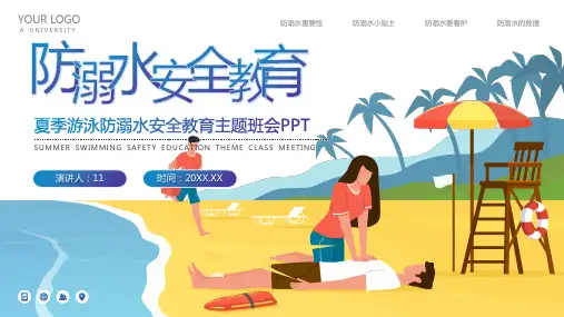 夏季游泳防溺水安全教育主题班会PPT