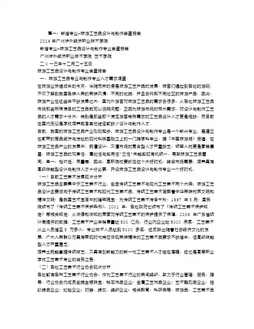 新增专业自查报告
