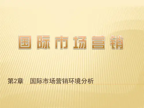 国际市场营销(第五版)第02章国际市场营销环境分析