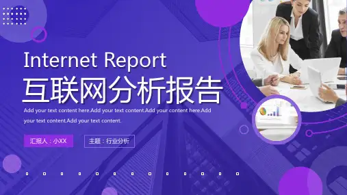 互联网商务分析报告PPT模板