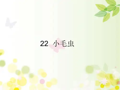 二年级语文下册22小毛虫课件(34张ppt)