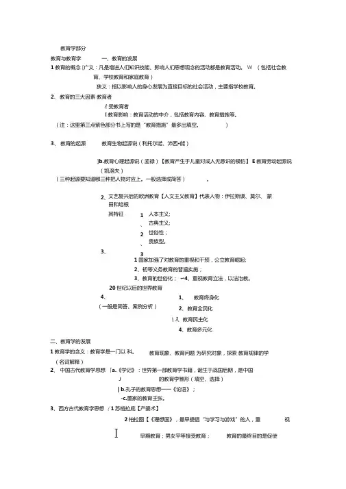 河南特岗教师招聘考试复习资料