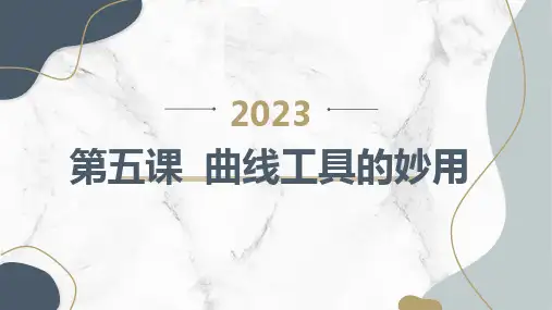 第五课曲线工具的妙用(课件)吉美版五年级下册综合实践活动