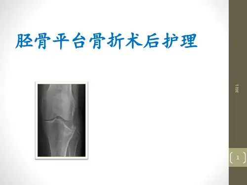 胫骨平台骨折护理PPT课件