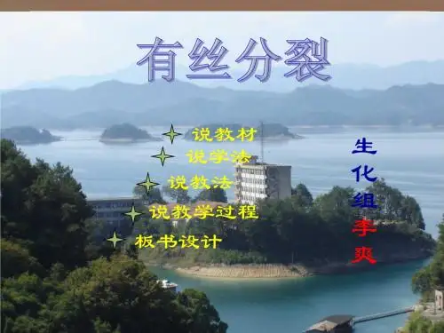 有丝分裂说课稿-有动画