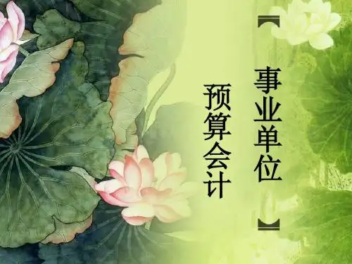 事业单位 预算会计