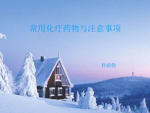 常用化疗药物及注意事项