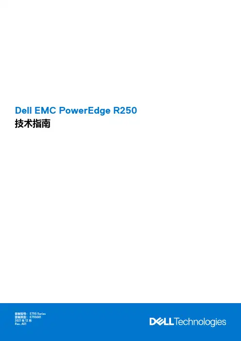 Dell EMC PowerEdge R250 技术指南说明书