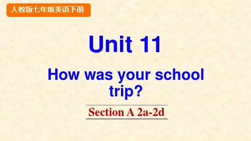 2020春人教版英语初中七年级下册-Unit 11 Section A 2a-2d-优秀教学课件